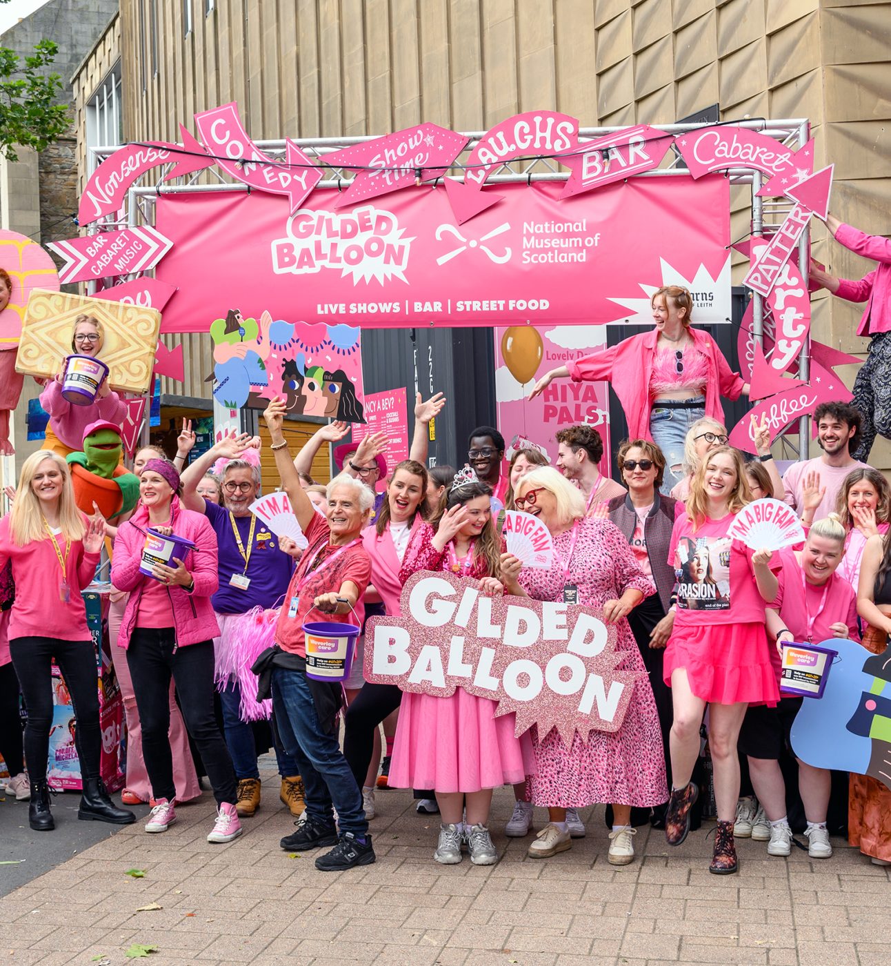 Gilded Balloon and Waverley Care Celebrate Pink Wednesday